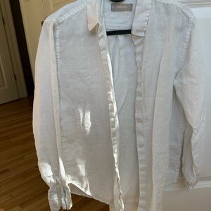 Everlane Cream Linen Shirt